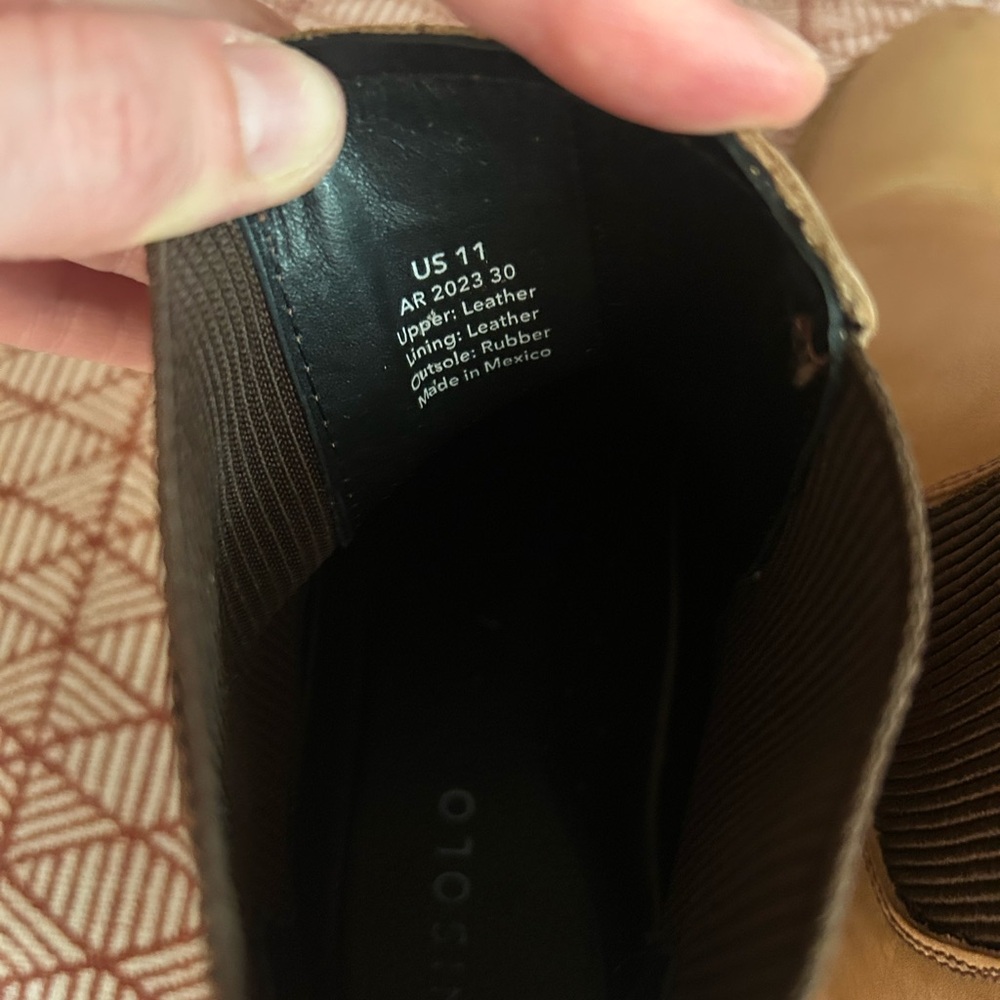 Nisolo Tan Leather Chelsea Boots - Size 11 - Picture 6 of 6